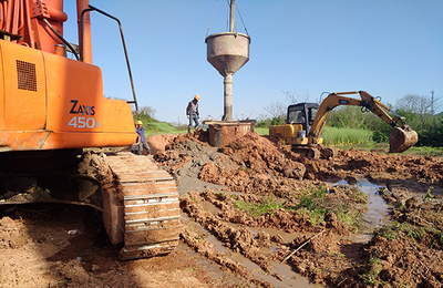 527國道崇仁江大橋樁基工程圓滿完工，高效混凝土切割技術(shù)保障施工質(zhì)量